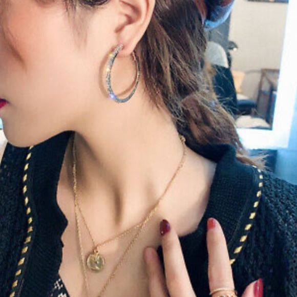 NEW 925 Sterling Silver Hoop Earrings - Picture 9 of 9